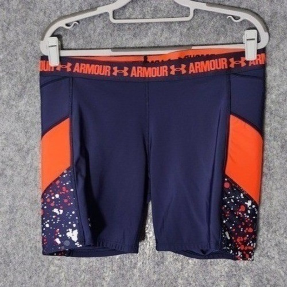 Under Armour Shorts Women XL HeatGear Compression Slider Padded Training